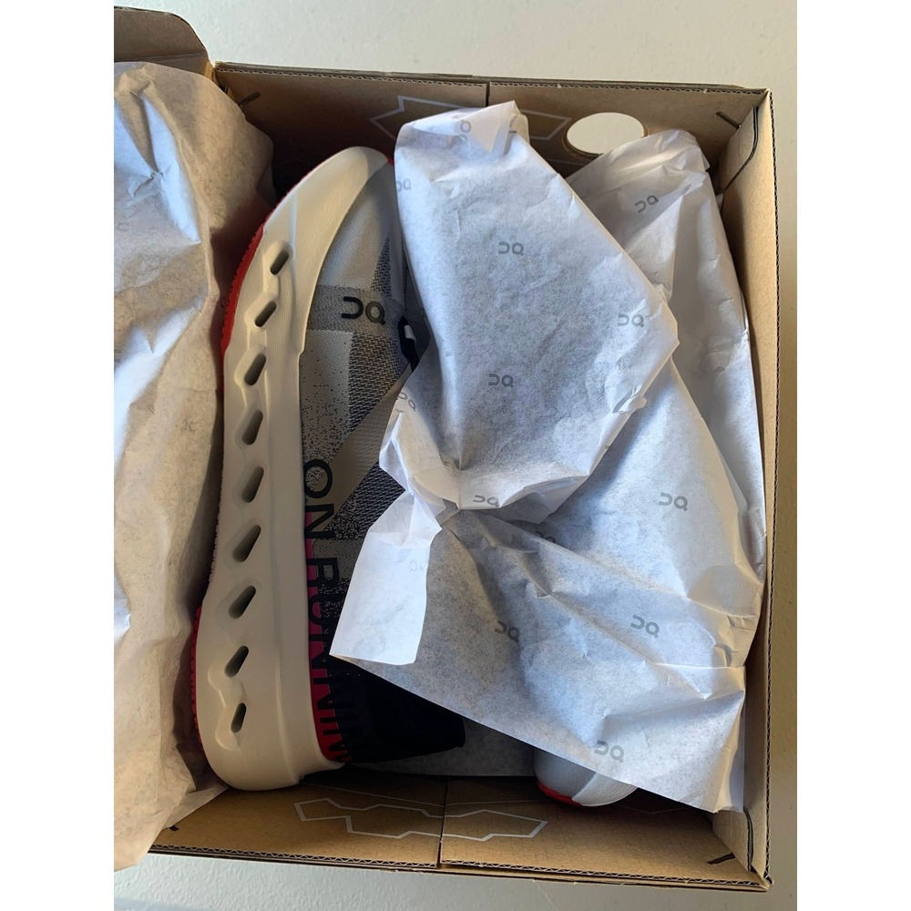 On Cloudsurfer Next Womens Running Shoes Black White Size 8.5 3WE30050299 - Picture 8 of 9